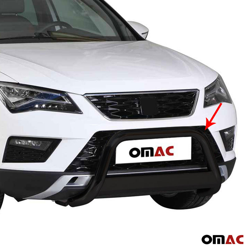 Frontbügel Frontschutzbügel für Seat Ateca 2016-2020 ø63mm Stahl Schwarz Schutz