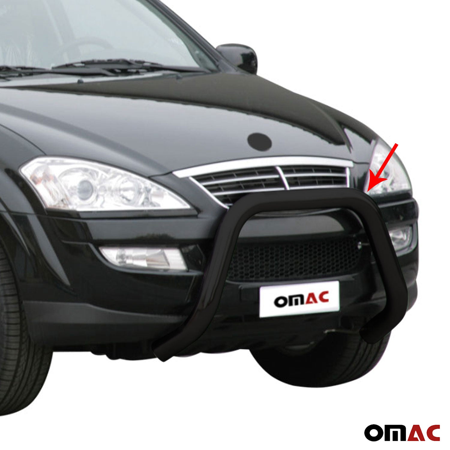 Frontbügel Frontschutzbügel für Ssangyong Kyron 2007-2014 ø76mm Stahl Schwarz