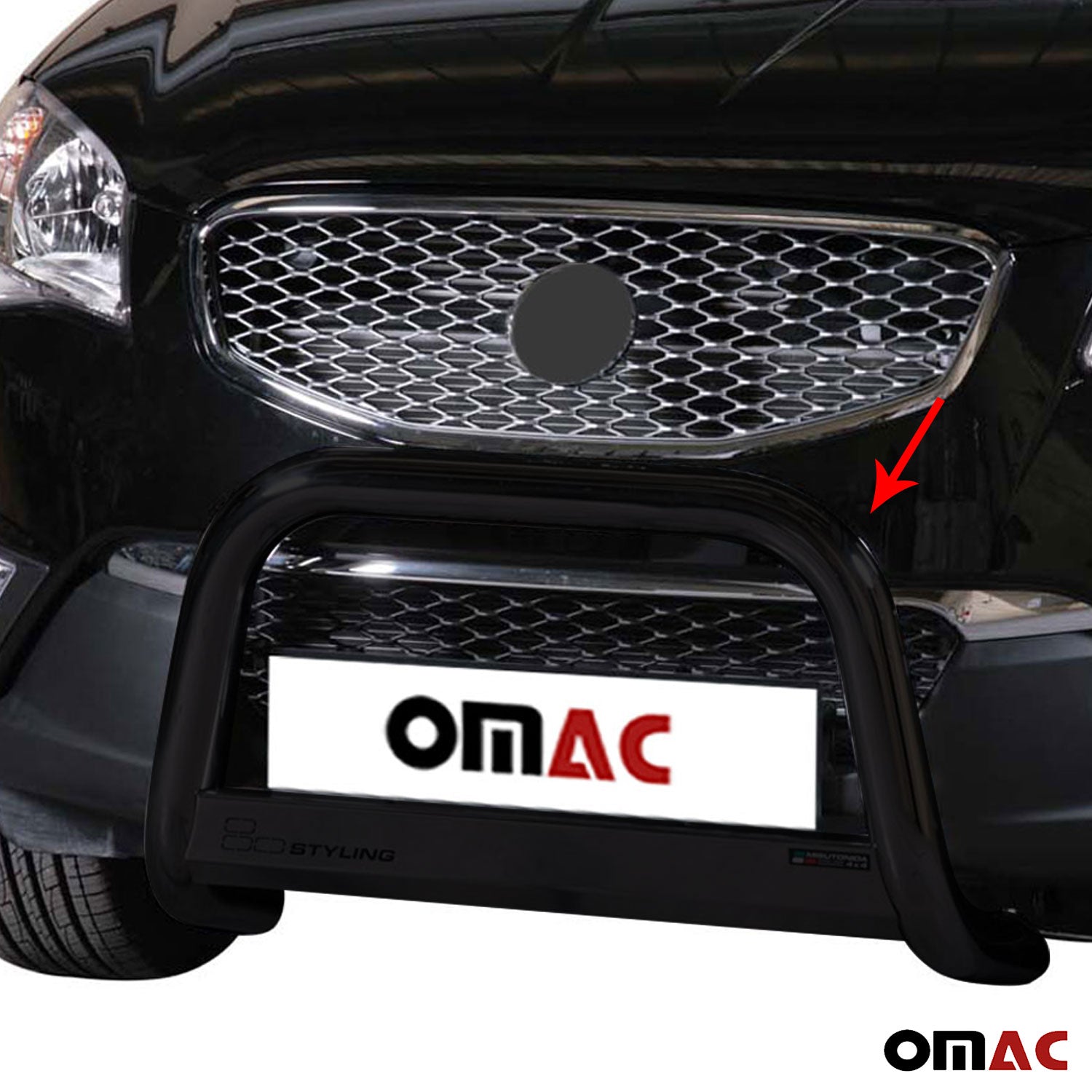 Frontbügel Frontschutzbügel für Ssangyong Korando 2011-2019 ø63mm Stahl Schwarz