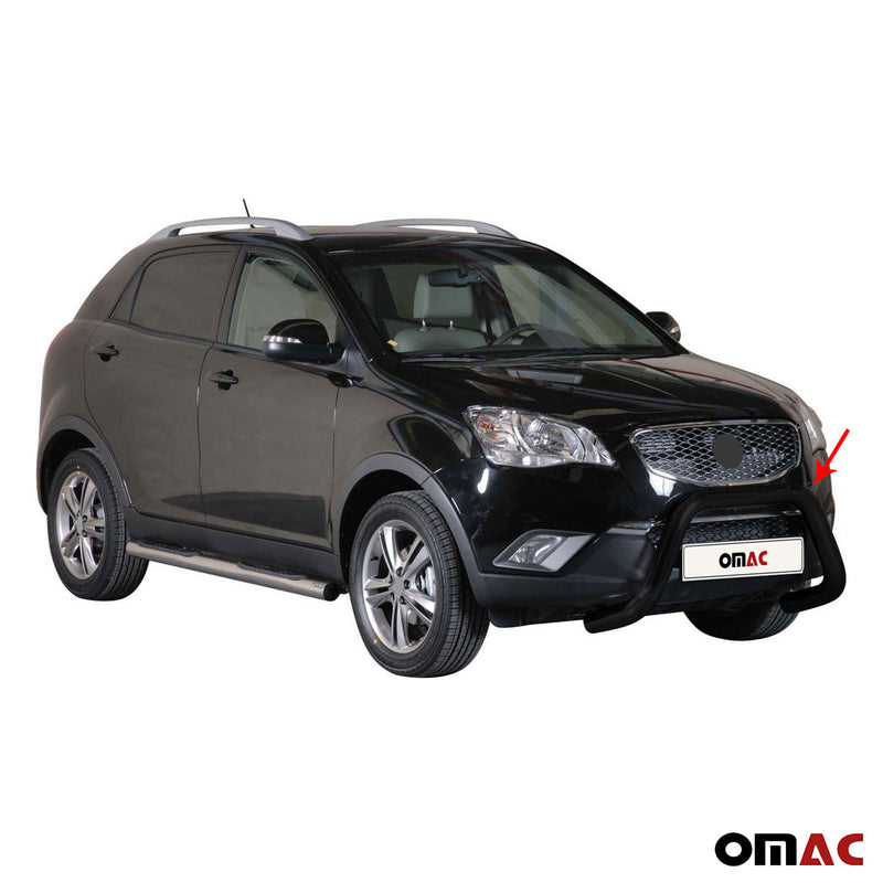 Frontbügel Frontschutzbügel für Ssangyong Korando 2011-2019 ø76mm Stahl Schwarz