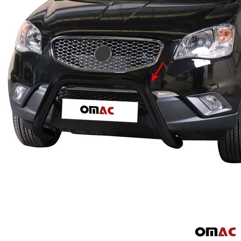 Frontbügel Frontschutzbügel für Ssangyong Korando 2011-2019 ø76mm Stahl Schwarz