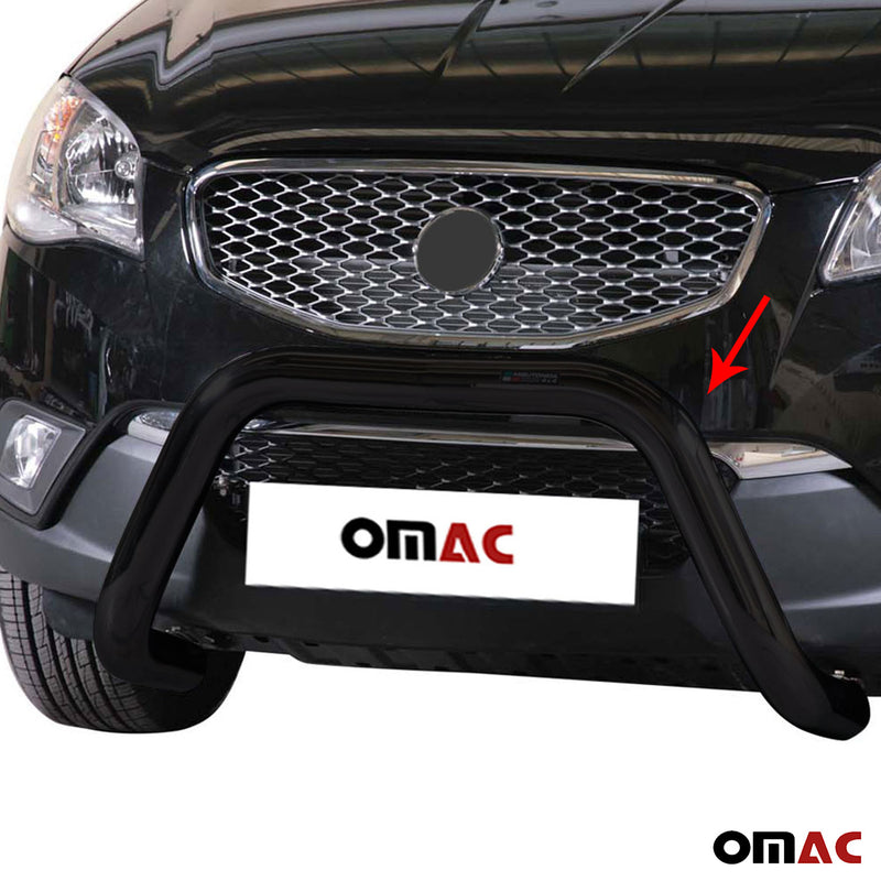 Frontbügel Frontschutzbügel für Ssangyong Korando 2011-2019 ø76mm Stahl Schwarz