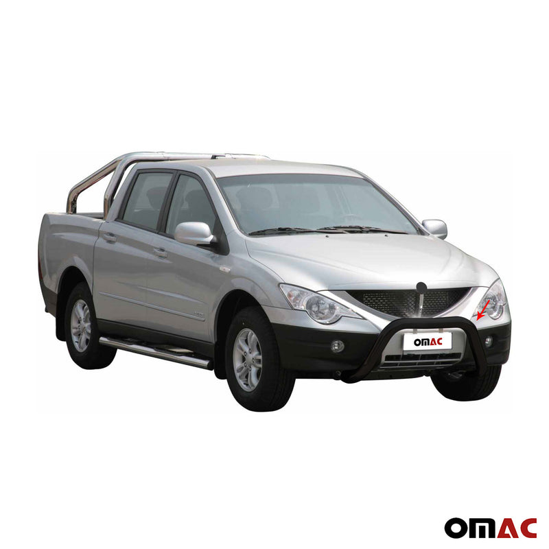 Frontbügel Frontschutzbügel für Ssangyong Actyon Sports 2012-2018 ø76 Schwarz