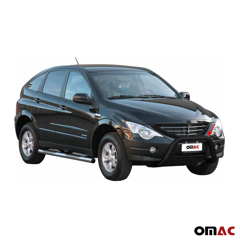 Frontbügel Frontschutzbügel für Ssangyong Actyon 2006-2012 ø76mm Stahl Schwarz