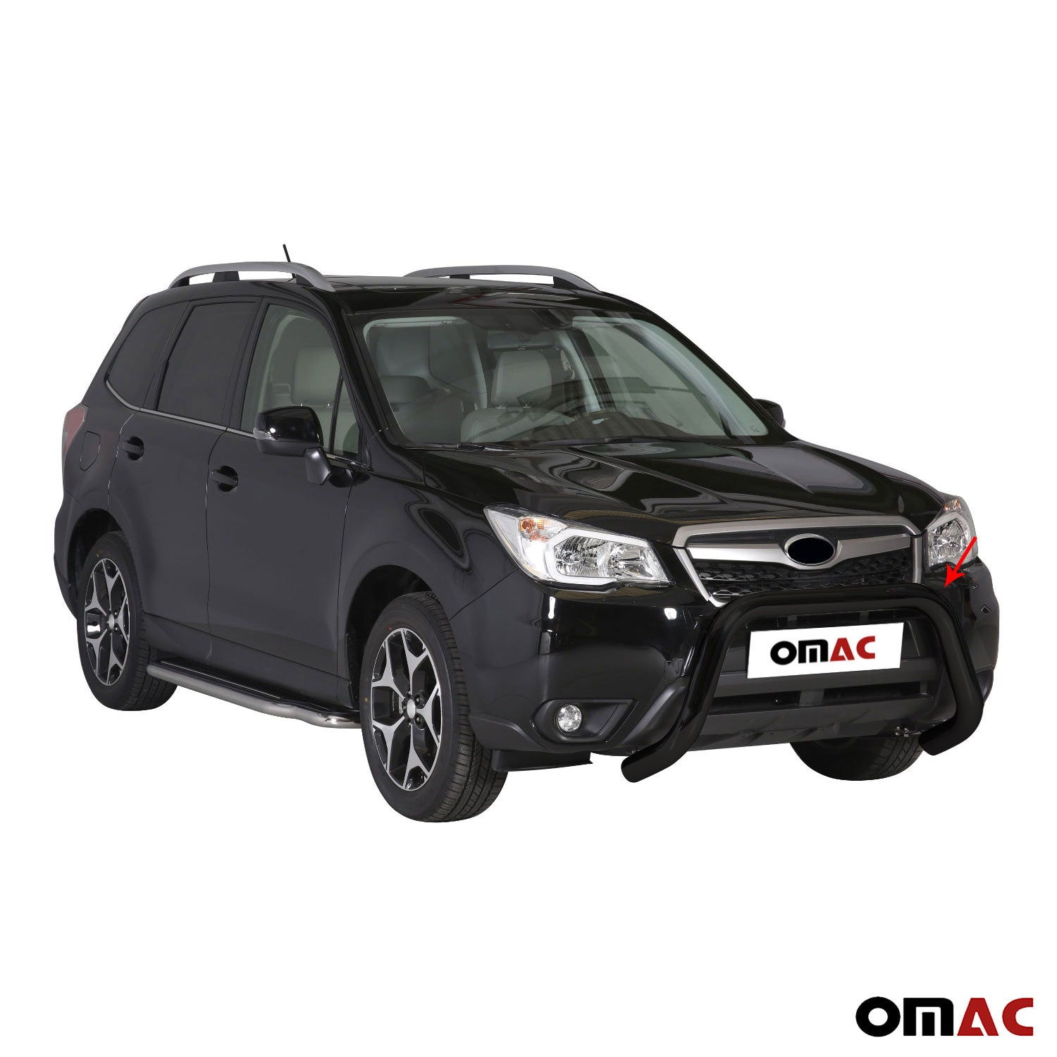 Frontbügel Frontschutzbügel für Subaru Forester IV 2013-2015 ø76mm Stahl Schwarz
