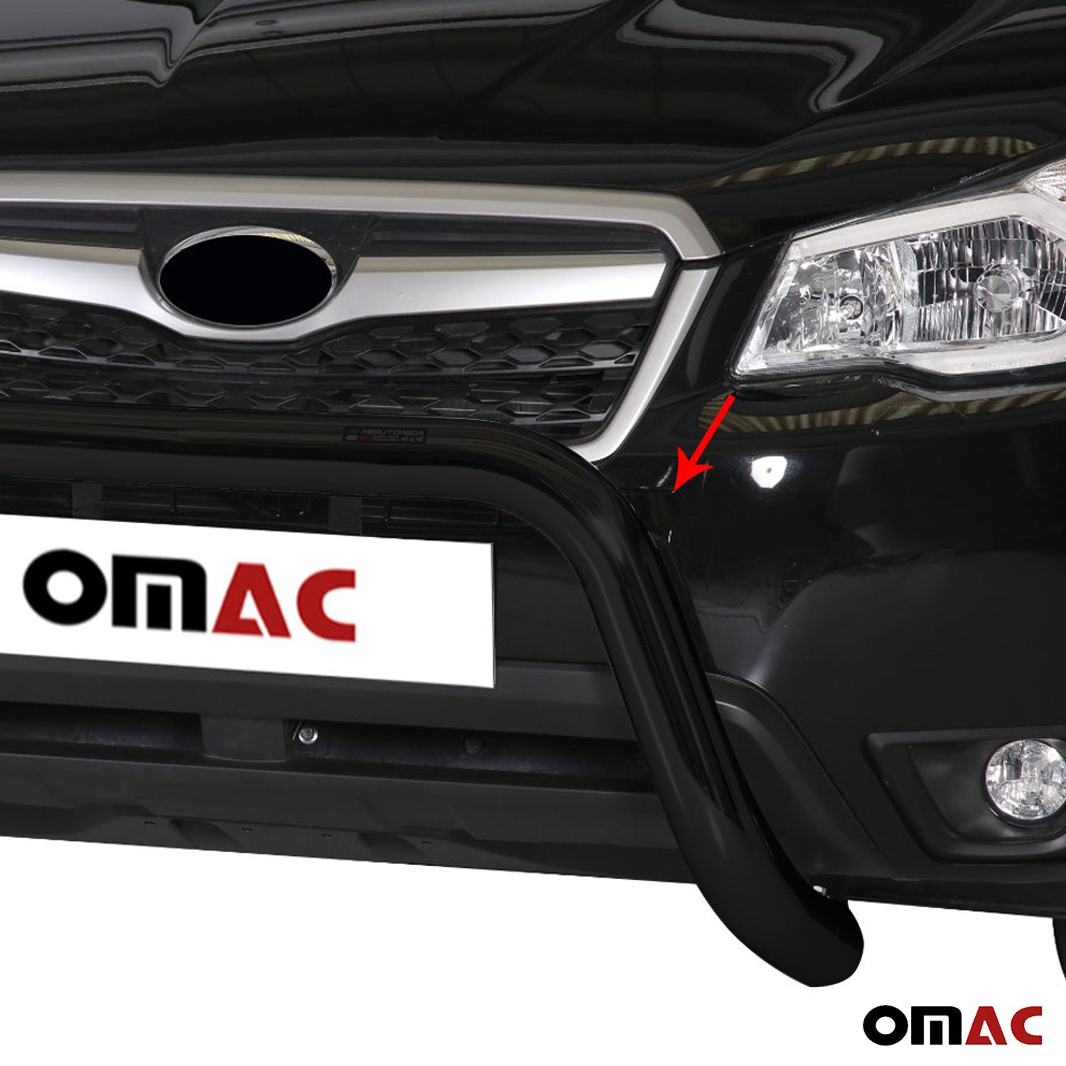 Frontbügel Frontschutzbügel für Subaru Forester IV 2013-2015 ø76mm Stahl Schwarz