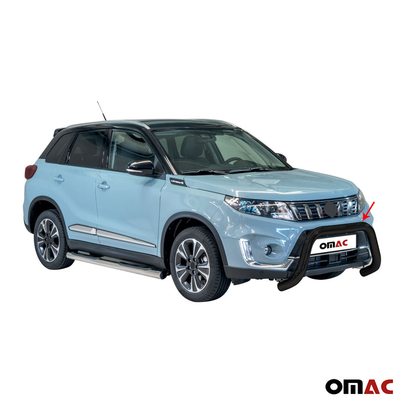 Frontbügel Frontschutzbügel für Suzuki Vitara 2019-2024 ø76mm Stahl Schwarz