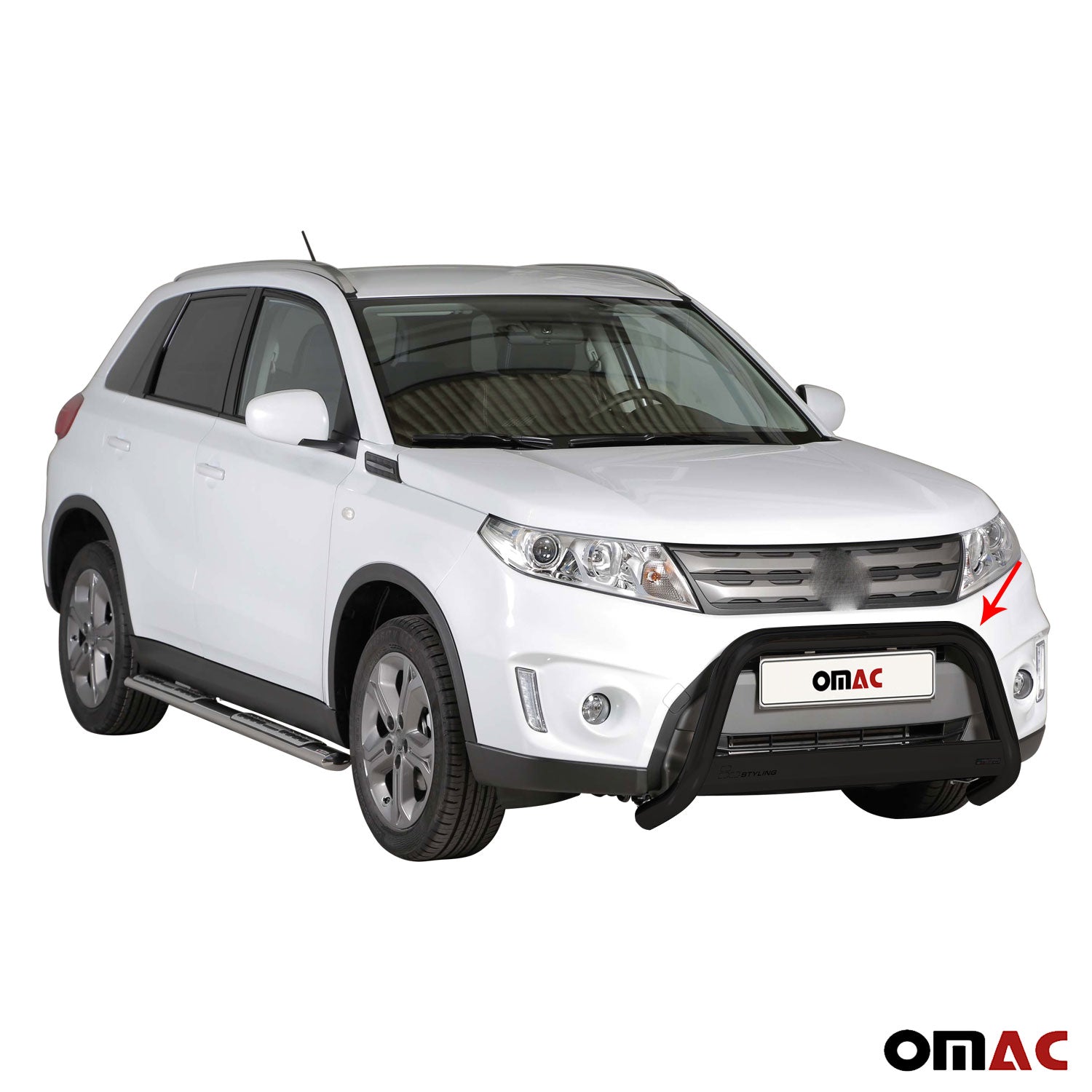 Frontbügel Frontschutzbügel für Suzuki Vitara 2015-2018 ø63mm Schwarz Edelstahl