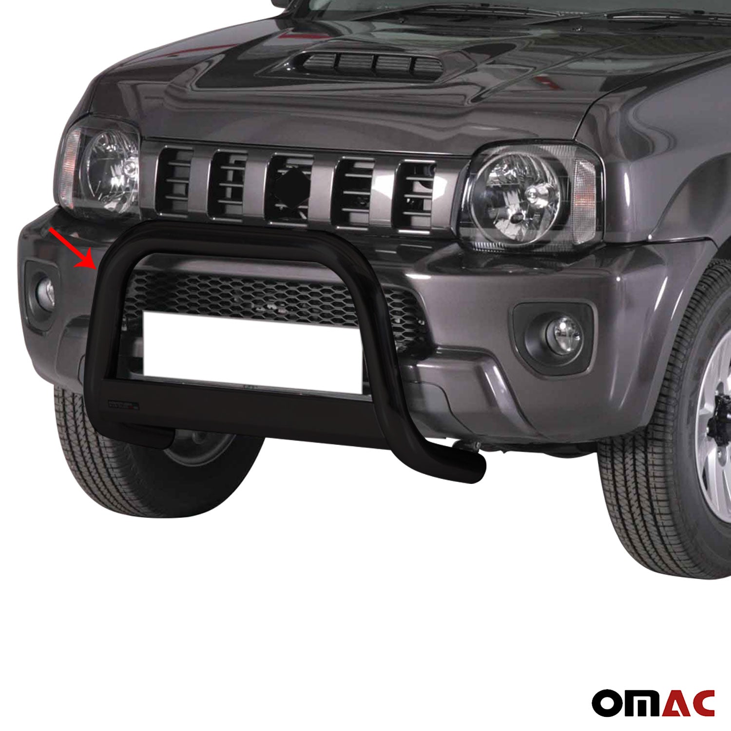 Stainless steel front guard for Suzuki Jimny 2012-2017 Black
