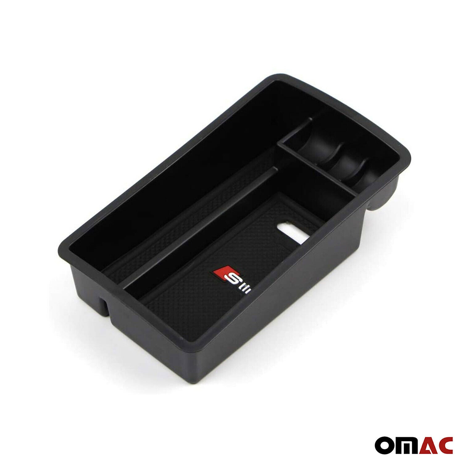 Armrest storage box central storage box for Audi A3 2012-2019 black - Omac Shop GmbH