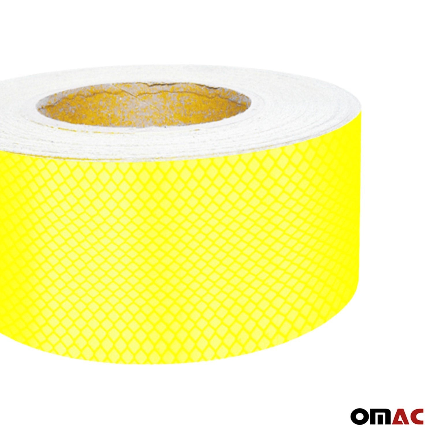 Aufkleber Reflektor Selbstklebeband Streifen Reflektierende Gelb 50Mx5cm - Omac Shop GmbH