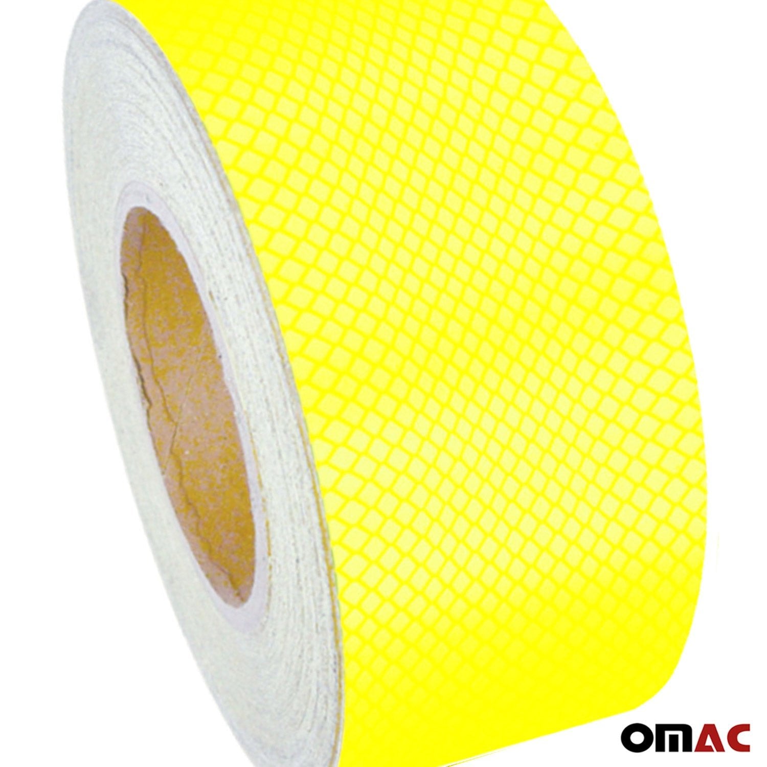 Aufkleber Reflektor Selbstklebeband Streifen Reflektierende Gelb 50Mx5cm - Omac Shop GmbH