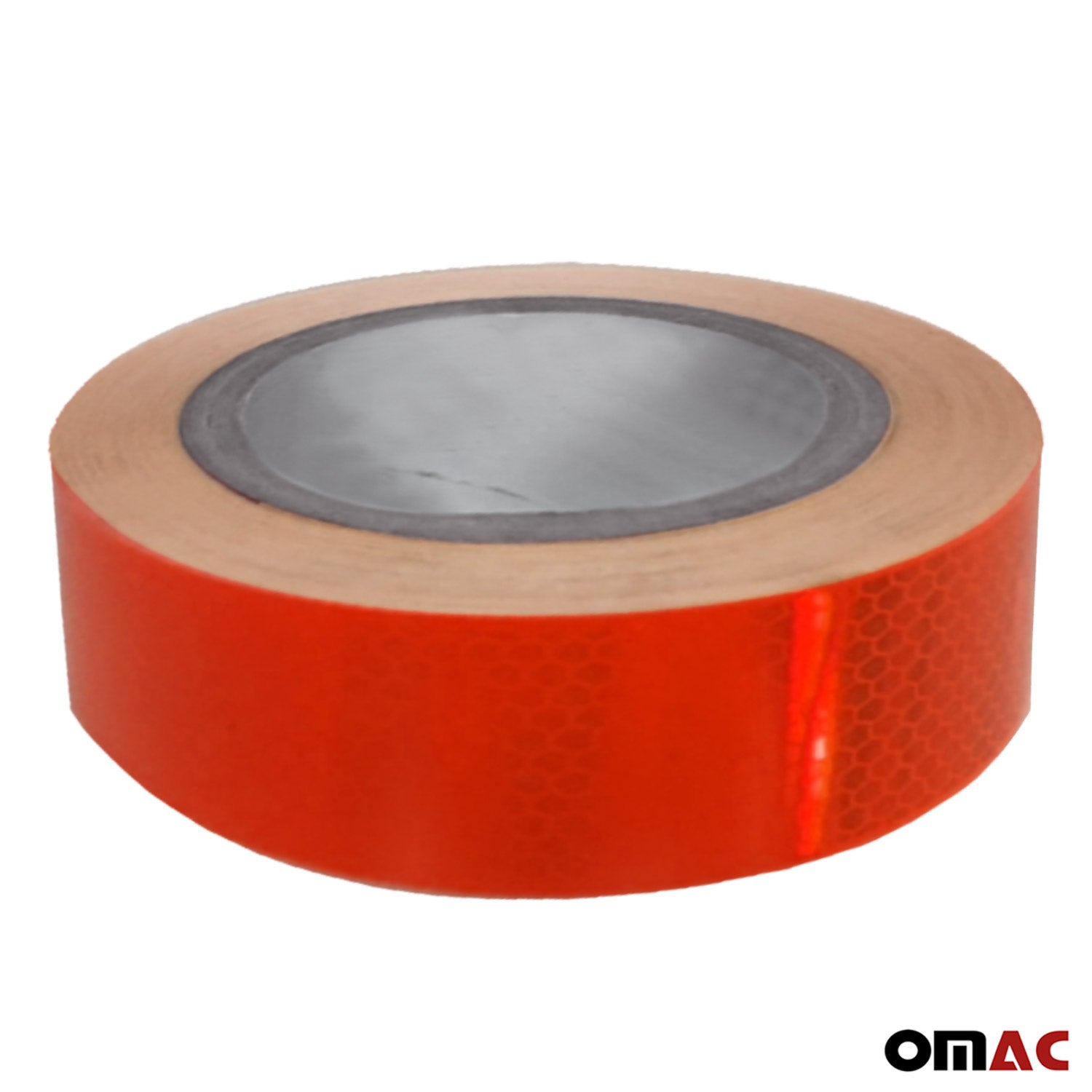Aufkleber Reflektor Selbstklebeband Streifen Reflektierende Rot 50Mx5cm - Omac Shop GmbH