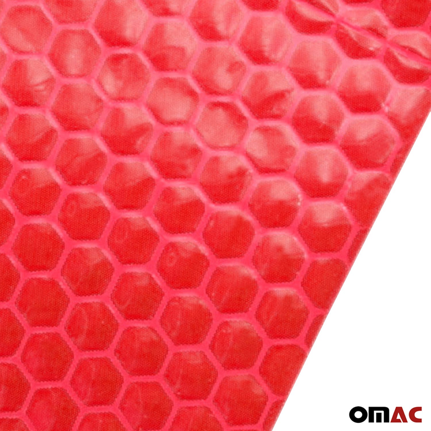 Aufkleber Reflektor Selbstklebeband Streifen Reflektierende Rot 50Mx5cm - Omac Shop GmbH