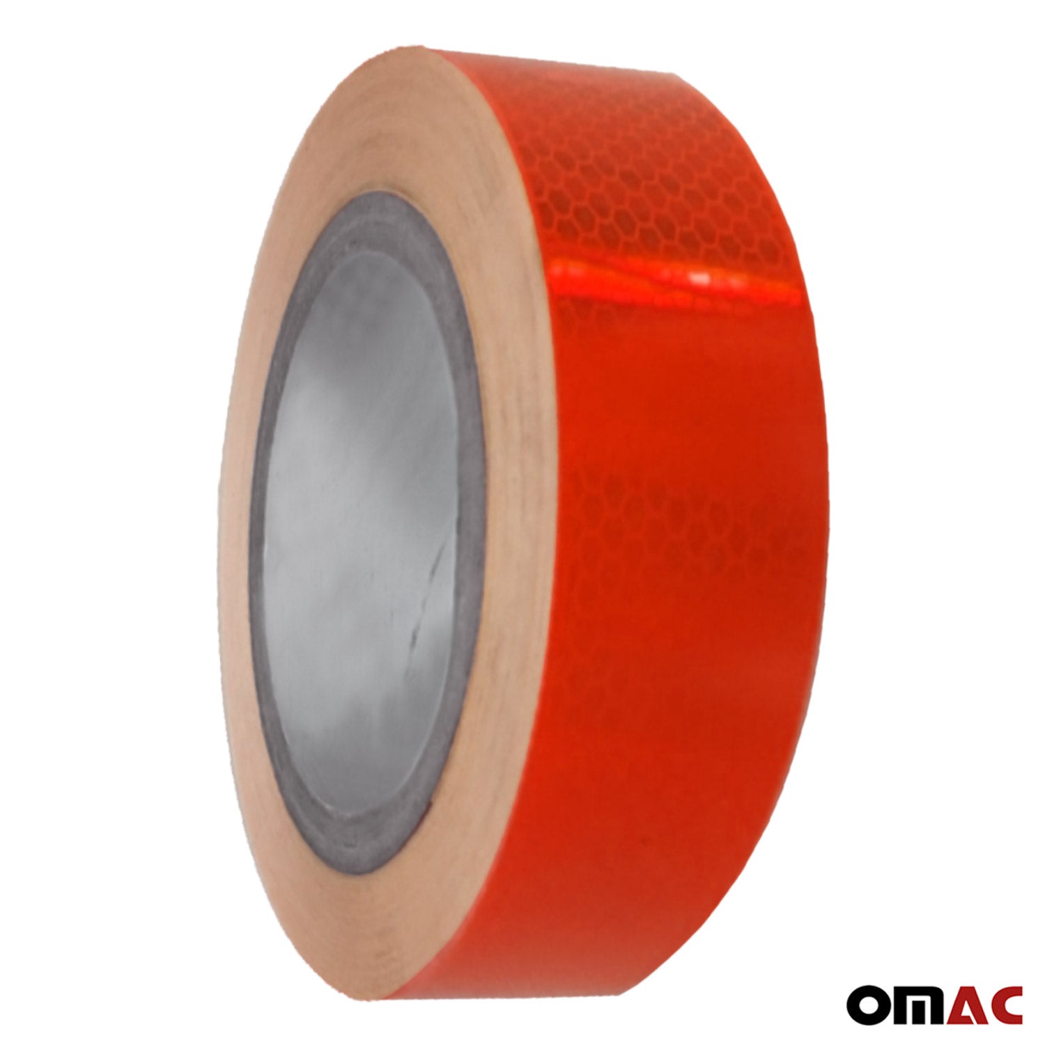 Aufkleber Reflektor Selbstklebeband Streifen Reflektierende Rot 50Mx5cm - Omac Shop GmbH