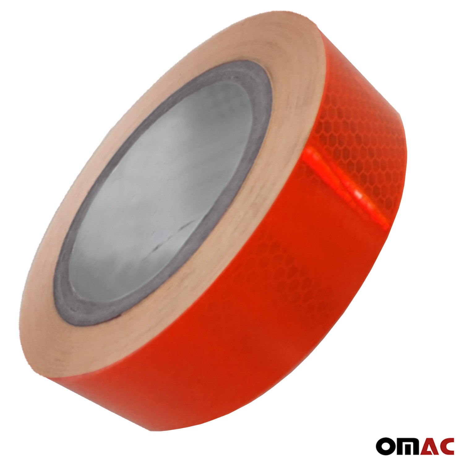 Aufkleber Reflektor Selbstklebeband Streifen Reflektierende Rot 50Mx5cm - Omac Shop GmbH