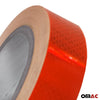 Aufkleber Reflektor Selbstklebeband Streifen Reflektierende Rot 50Mx5cm - Omac Shop GmbH