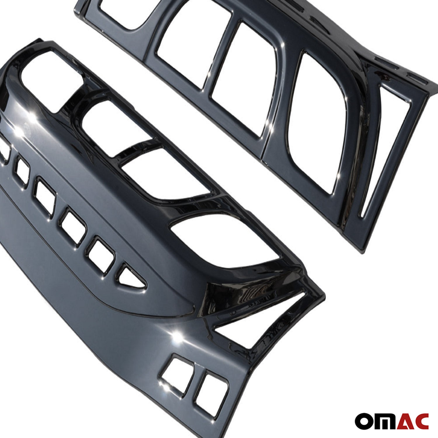 Blende Rücklicht Heckleuchte für Fiat Fiorino Qubo 2007-2021 Dark Chrom ABS 2x - Omac Shop GmbH