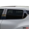 B-pillar door pillar trim for Nissan Juke 2010-2019 stainless steel dark 6 pieces