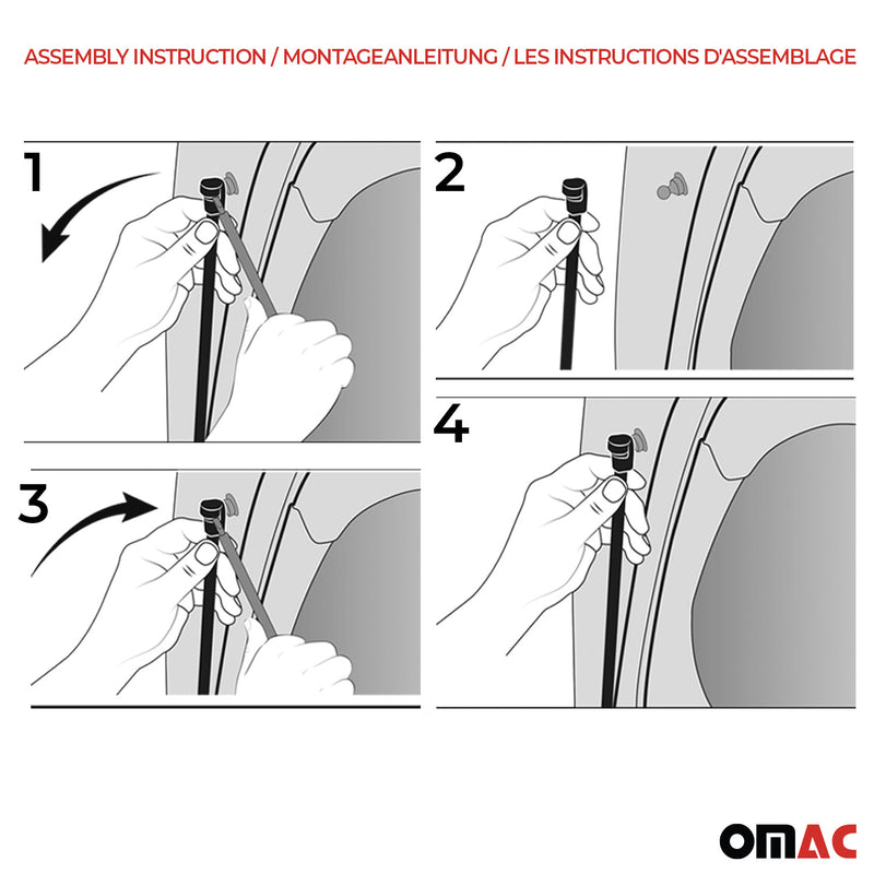 2x Heckklappendämpfer Gasfeder Dämpfer für Audi A3 2000-2003 Edelstahl