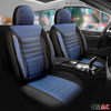 Schonbezüge Sitzbezüge für Ford Transit Custom 2018-2024 Schwarz Blau 1 Sitz