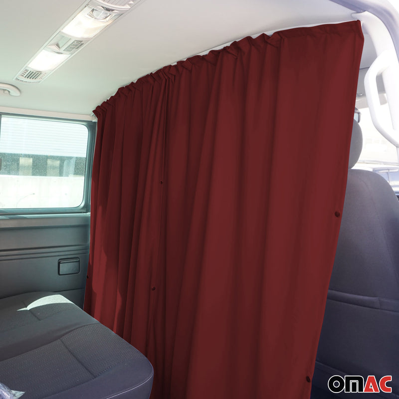 Fahrerhaus Führerhaus Gardinen Sonnenschutz für VW Crafter H3 Rot 2tlg