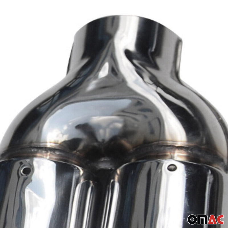 Auspuffblende Endrohr für Mercedes GLE W166 2015-2018 Edelstahl Chrom 60mm 2tlg