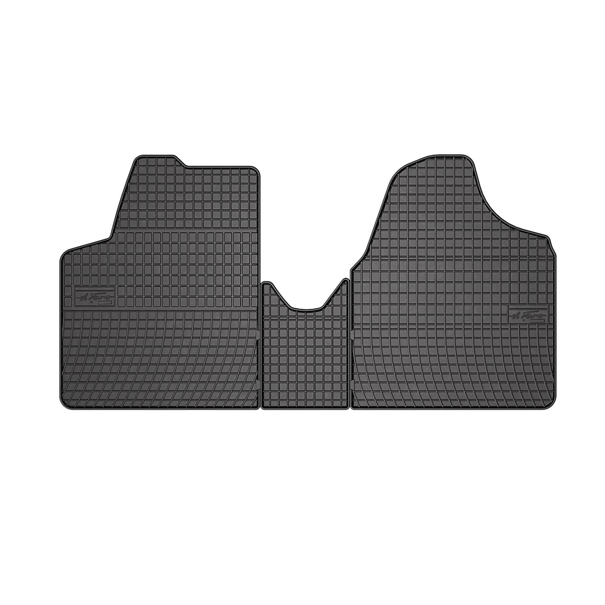 OMAC Gummi Fußmatten für Citroen Jumpy 2007-2016 1.Sitzreihe Matten Schwarz 3x