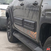 Türschutzleisten Seitenschutz für Toyota Hilux 2015-2024 ABS Schwarz 4tlg