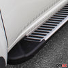 Trittbretter Seitenbretter Seitenschweller für Toyota Hilux 2015-24 Schwarz Alu