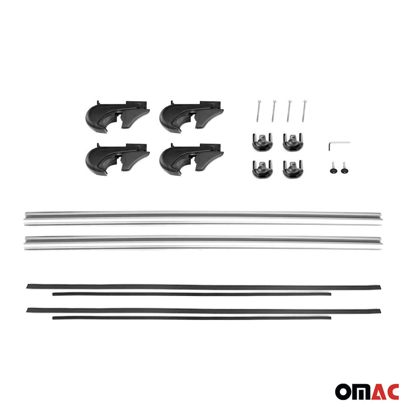 Dachträger für Audi A4 Avant 1994-2008 Gepäckträger Grundträger Alu Grau 2x