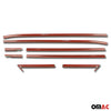 Window strips decorative strips for Opel Crossland X 2017-2024 stainless steel chrome 8 pieces