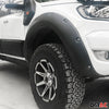 Wheel arches fender extensions for Ford Ranger 2015-2024 ABS silver 4 pieces