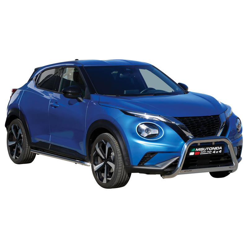 Frontbügel Frontschutzbügel für Nissan Juke 2020-2024 ø63mm Stahl Silber Schutz