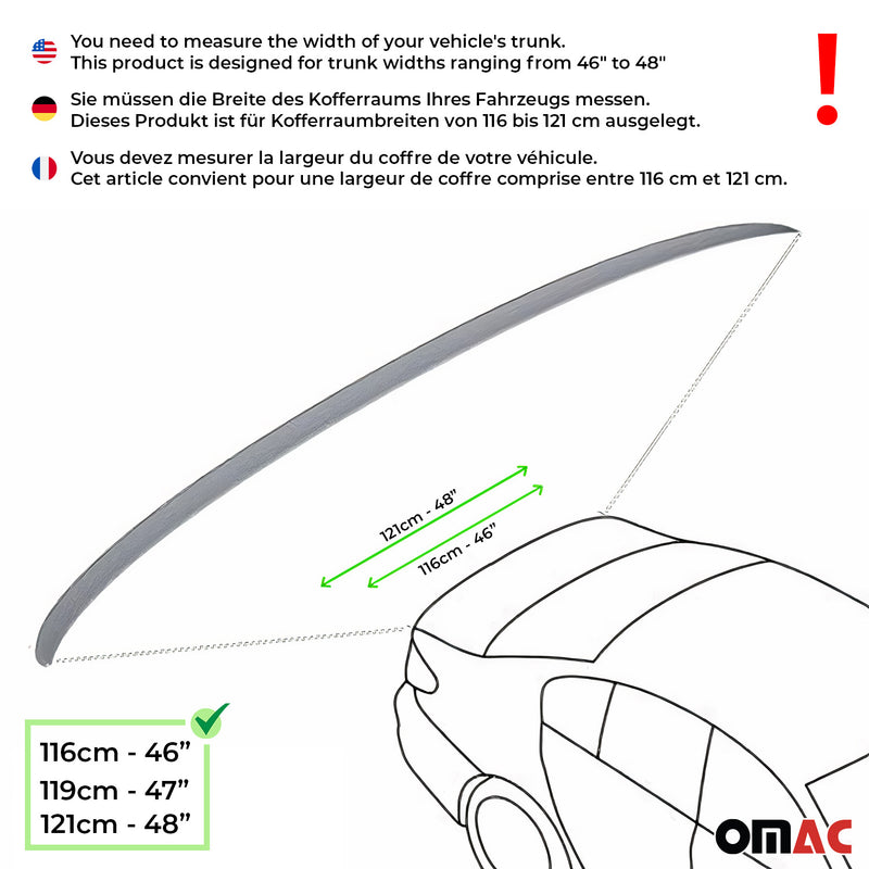 Heckspoiler Heckflügel Hecklippe für Citroen C-Elysee 2012-2021 Weiß Lackiert