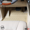 OMAC Gummimatten Fußmatten für Audi A5 8T Coupe Cabrio 2007-2017 TPE Beige 4x