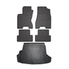 Fußmatten & Kofferraumwanne Set für Nissan X-Trail T31 2007-2014 Gummi TPE 5x
