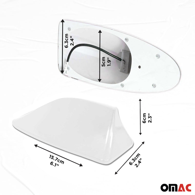 Dachantenne Autoantenne AM/FM Autoradio Shark Antenne für VW Beetle Weiß