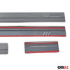 Door sill trims for Ford C-Max 2007-2010 stainless steel silver 4 pieces