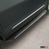 Trittbretter Seitenschweller für Mazda BT-50 Aluminium Schwarz Silber 2tlg