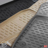 OMAC Gummimatten Fußmatten für Audi A6 C6 2008-2011 TPE Automatten Beige 4x