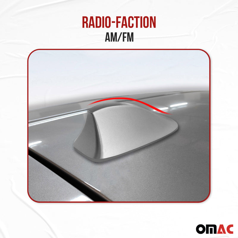 Dachantenne Autoantenne AM/FM Autoradio Shark Antenne für Skoda Fabia Grau