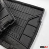 OMAC Fußmatten & Kofferraumwanne Set für Kia Picanto 2011-2017 Gummi Schwarz 4x