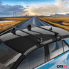 Menabo Stahl Dachträger Gepäckträger für Opel Astra K 2015-2024 Schwarz 2x