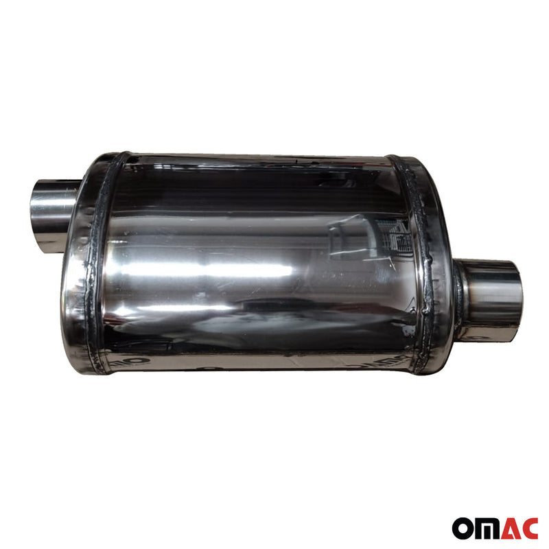 Auspuffblende Endrohr Edelstahl Universal Exhaust 135x220 mm 250 mm ø60 mm