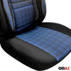 Schonbezüge Sitzschoner Sitzbezüge für Fiat Ducato 2014-2024 Schwarz Blau 1 Sitz