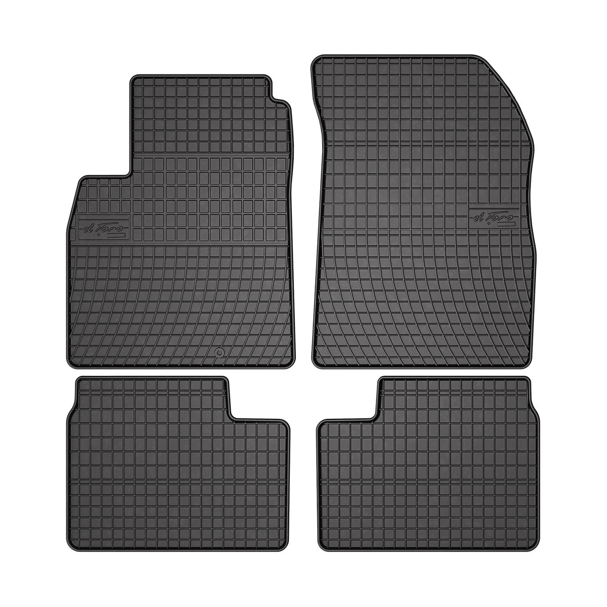 OMAC rubber floor mats for Nissan Micra K13 2010-2016 car mats rubber black 4x