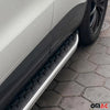 Trittbretter Seitenschweller für Dacia Logan MCV 2012-2021 Stahl Schwarz Grau
