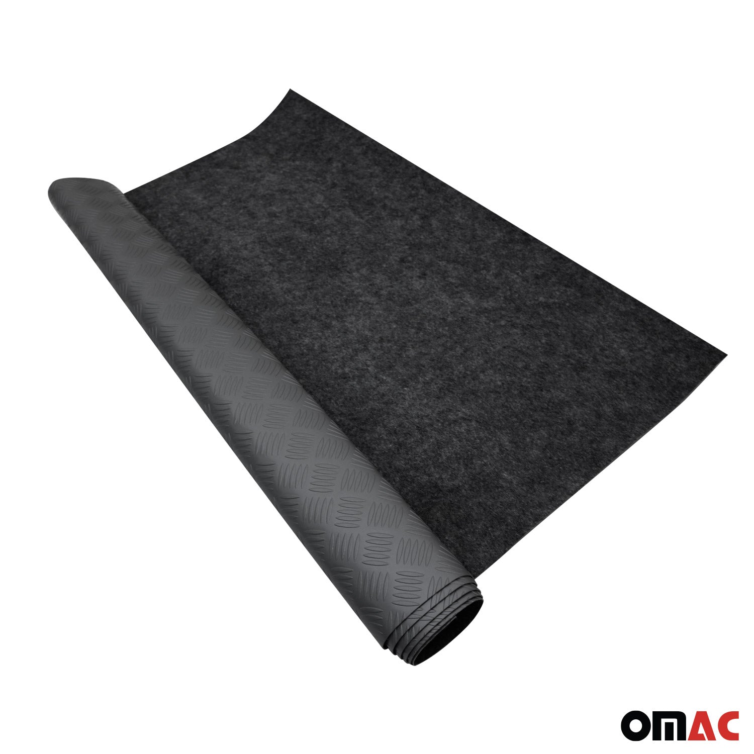 Antirutschmatte Gumimatte Bodenbelag Riffelblech Optik 200 x 100 cm Schwarz