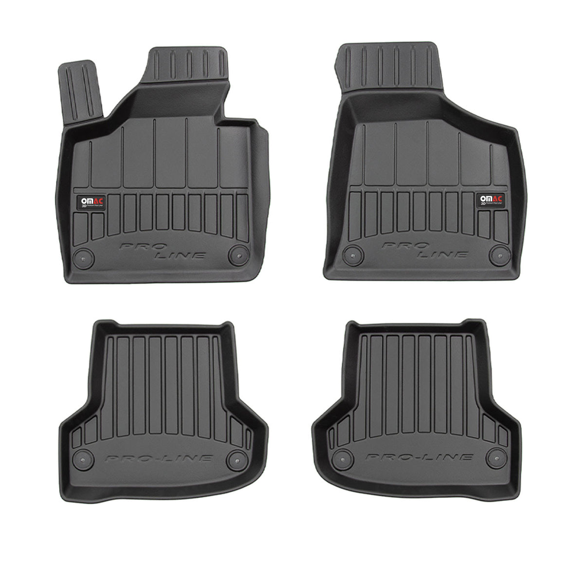 OMAC Gummi Fußmatten für Porsche Taycan 2019-2024 Premium TPE Automatten 4tlg